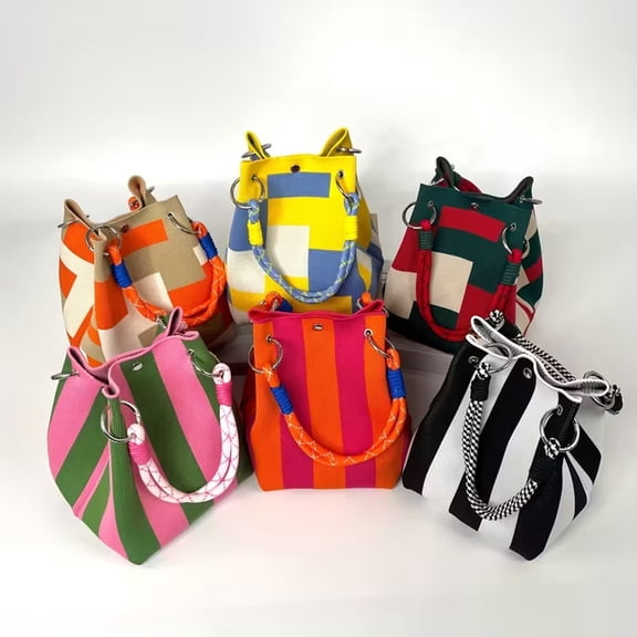 Woven Fashionable Fortune Knitted Handbag for Women Tote Bag with Unique Design