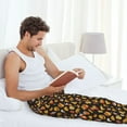 thumbnail image 4 of Cauagu Burger Fries Mens Pajama Pants Sleep & Lounge Pants,PJ Bottoms with Pockets-Small, 4 of 7