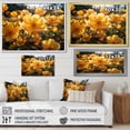 thumbnail image 4 of Designart "Yellow Buttercups landscape Sunrise IV" Floral Floater Framed Wall Decor, 4 of 7