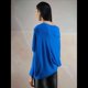 thumbnail image 4 of Suéteres de Otoño para Mujer 2025, Informales, de Larga de Murciélago, Holgados, con Hombros Descubiertos, de Punto, Tops Tipo Jersey Azul un Tamaño, 4 of 8