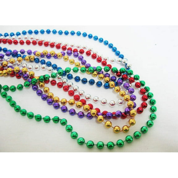Throw Beads Mix Colors plus (144 Pcs)