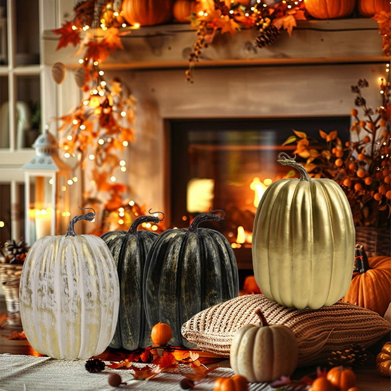 12 Assorted Velvet Pumpkins For Decorating, Fall & Thanksgiving Decor