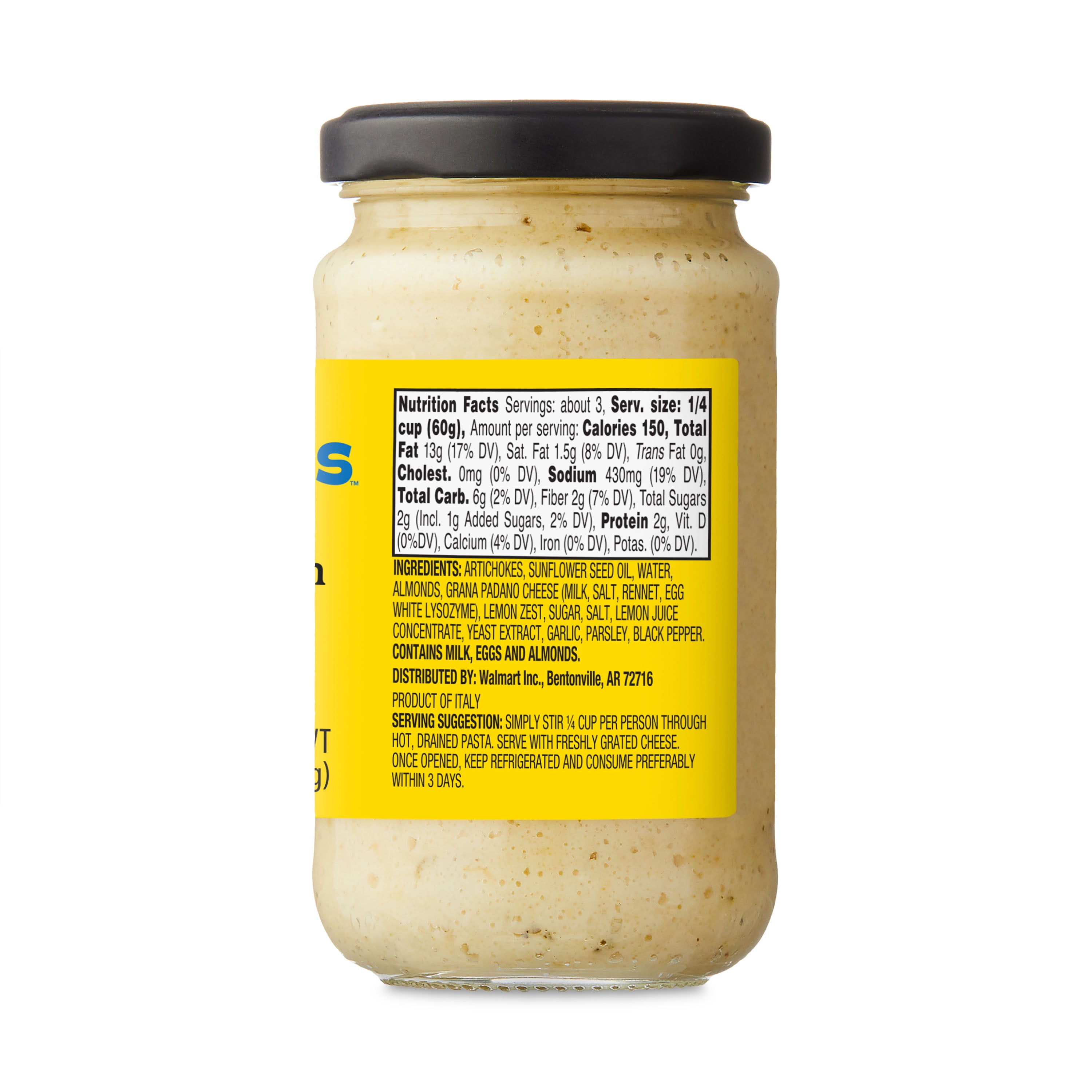 (3 pack) bettergoods Authentic Italian Artichoke and Lemon Pesto, 6.7 oz