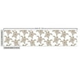 thumbnail image 3 of Ambesonne Turtle Fabric by the Yard Upholstery, Animal Along Floral Drawings, 5 Yards, Dark Rosewood and White, 3 of 5