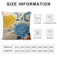 thumbnail image 5 of RUIYC  Blue and Yellow Pillow Covers Farmhouse  Outdoor Throw Pillow Covers  Decorative for Couch Sofa Patio Porch Flowers Pattern, 5 of 5
