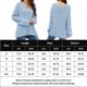 thumbnail image 2 of Jerseys de ganchillo para mujer, suéter de invierno de color sólido, traje diario de punto acanalado FLhrweasw Nuevo, 2 of 7