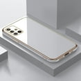 thumbnail image 4 of Compatible with Galaxy A51 4G Case Cover Cute Full Camera Lens Protection &Luxury Electroplate Plated Shockproof Edge Bumper Soft TPU Protective Phone Cases for Samsung Galaxy A51 4G-White, 4 of 7