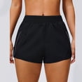 thumbnail image 5 of Running Shorts for Women,Quick Dry Athletic Sports Shorts Workout Gym Shorts with Zip Pocket Black S, 5 of 7