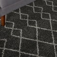thumbnail image 6 of Nourison Geometric Shag Tribal Charcoal 5'3" x 7'3" Area Rug, (5x7), 6 of 9