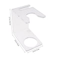 thumbnail image 3 of MasteelfCA 2Pcs Men's Mustache Brush Base Minimalist Mane Brush Rack Portable Razor Brush Bracket for Men Transparent, 3 of 8