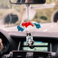 thumbnail image 4 of Toystoory Colgador de ganchos adhesivos para pared con forma de Animal para coche, ganchos fuertes, ventosa, soporte de almacenamiento de pared para cocina Decoración del hogar gato paracaídas Toystoory HA004776-02, 4 of 6