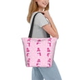 thumbnail image 2 of Fotbe Pink Scarf Snowman Bolsa de Playa con Estampado, Bolsa de Hombro, Bolsa de Mano Espaciosa, Bolsa de Viaje Ligera, Bolsa de Compras Versátil, 2 of 6