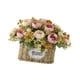 thumbnail image 5 of Centro de mesa con flores artificiales y cesta, suministros para fiestas, decoración reutilizable. Rosa, 5 of 9