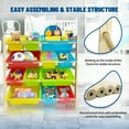 Olizee Kids Toy Storage Organizer with 12 Plastic Storage Bins, Solid