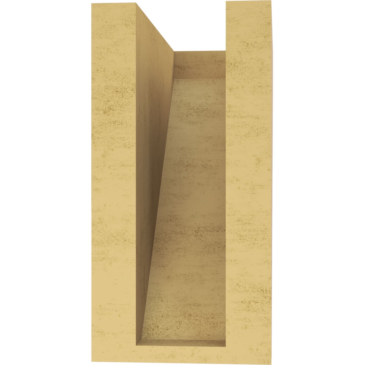 4"W x 8"D x 8"H Classic Concord Rough Cedar Woodgrain TimberThane Corbel, Primed Tan