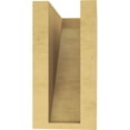 thumbnail image 4 of 4"W x 8"D x 8"H Classic Concord Rough Cedar Woodgrain TimberThane Corbel, Primed Tan, 4 of 6