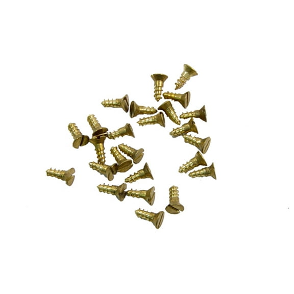 Brass Wood Screws - #2 X 1/4", 25-Piece Set - WF 11-A