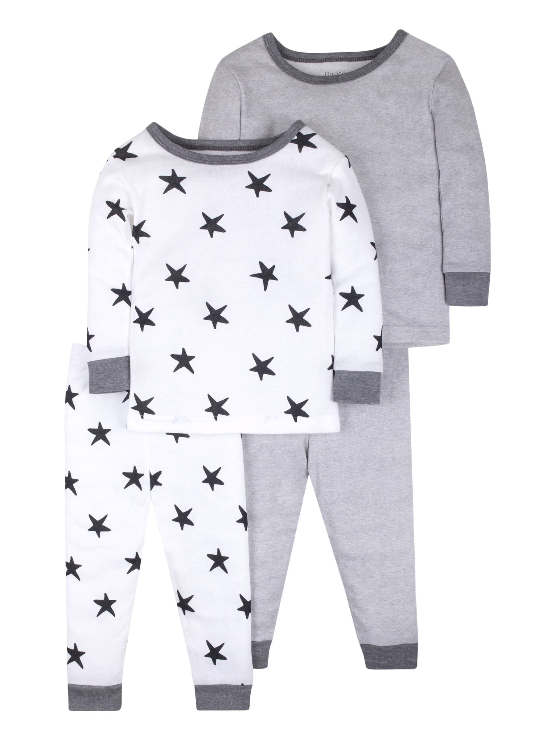 Little Star Organic Baby & Toddler Girls or Boys Brights Snug Fit Long ...