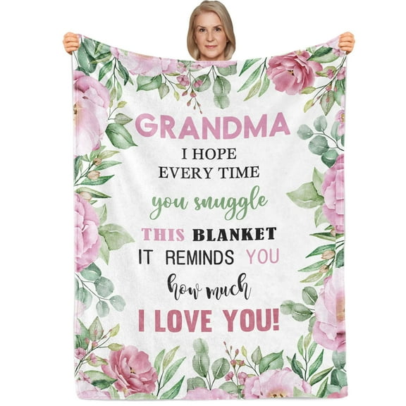 Gresahom Gifts for Grandma Blanket, Best Grandma Gifts, Grandma Birthday Gifts from Grandchildren, Gifts for Grandmother, Grandma Blanket for Birthday Mothers Gifts Day, Blanket(30"x40")