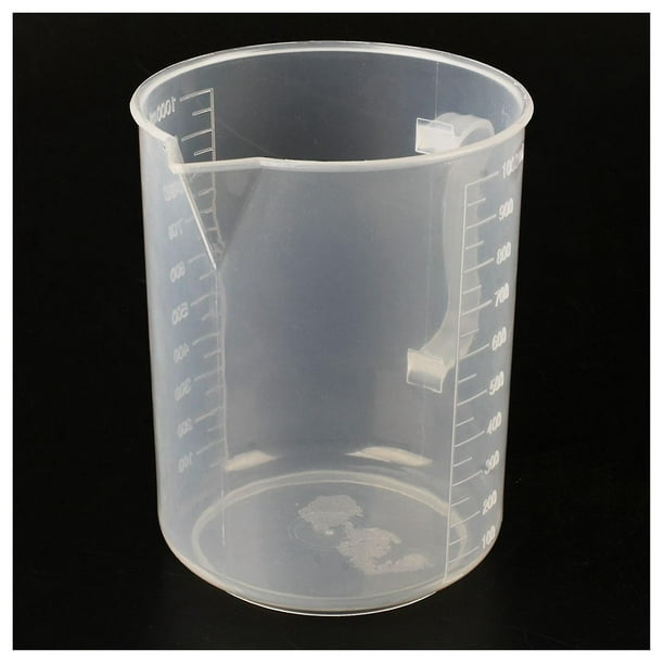 Vaso de precipitados graduado transparente de 1000 ml con asa