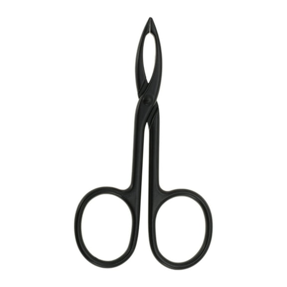 Unique Bargains 1 Pc Portable Straight Eyebrow Tweezer 3.23"x1.89" Black