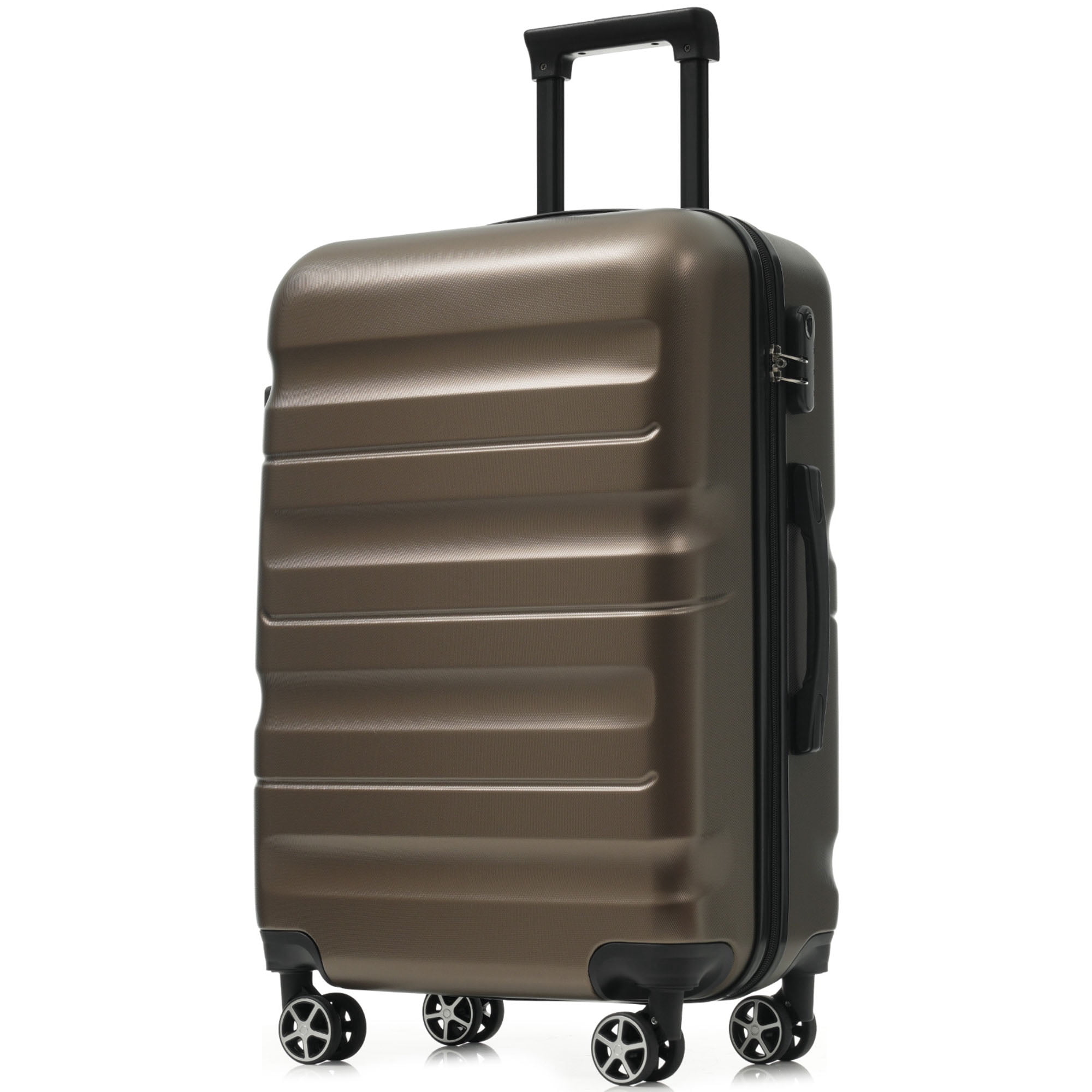 6-Piece ABS Hardshell Luggage Set - Lightweight & Durable Suitcases with Dual Spinner Wheels, Carry-On & Check-In Sizes for Travel & Business