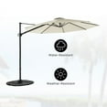 thumbnail image 4 of 10ft Cantilever Offset Patio Umbrella Aluminum Ploe Beige Cream White, 4 of 8