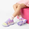 thumbnail image 2 of DREAM PAIRS Girls’ Slip-On Sneakers, Z-Strap Walking Shoes with Colorful Jelly Sole, 2 of 6