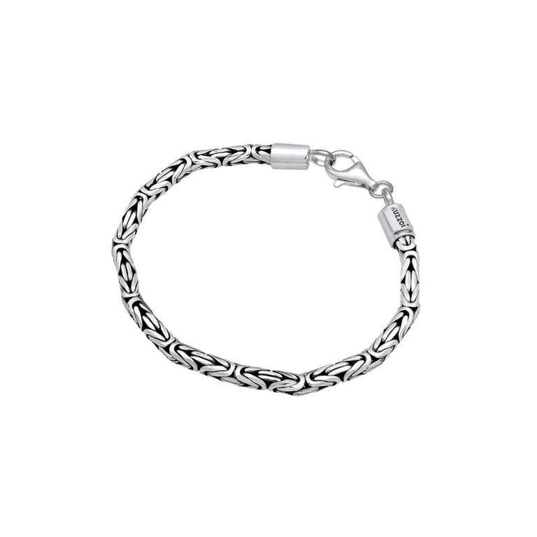 Sterling silver byzantine bracelet deals