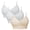 Grey, variant on qinhaie Women's Adjustable Strappy Back Sports Bra, High Support Molded Cup Bra for Workout Running Yoga, Criss Cross Medium Impact Fitness Bra 4-Pack, White Bra