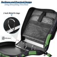 thumbnail image 5 of Haosy 3 Ring Zipper Binder with Shoulder Strap Waterproof Trapper Keeper 2 Inch D-Ring 500 Sheets Capacity, Lucky Black Cat Gold Coin, 5 of 8