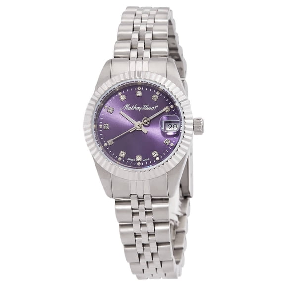 Mathey-Tissot Mathy II Quartz Purple Dial Ladies Watch D710APU