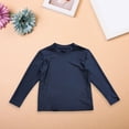 thumbnail image 2 of LNMQLPDBS Boys Swimsuit Short Sleeve Rashguard Solid Color High Neck Swimsuit Quick Dry Tops for Summer Toddler Boy Bathing Suit Beach Children's Swimsuit Spa Swimwear, 2 of 9