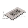 thumbnail image 3 of Espaciador de placa de pared Toma de corriente de pared Cargador USB Toma de pared Enchufe de pared Cubierta de toma de corriente de pared para protección eléctrica de pared, 3 of 8