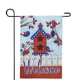 thumbnail image 2 of Northlight Patriotic Birds and Birdhouse "Welcome" Outdoor Garden Flag - 18" x 12.5", 2 of 5