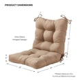 thumbnail image 6 of Greendale Home Fashions Outdoor Tufted 42'' x 21'' Chair Cushion, Coronado, 6 of 7