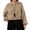 Khaki, variant on Teylalorva Women's Sweater Crew Neck Plain Long Sleeve Knit Pullover Essential Basic For Closet Khaki Size M