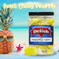 thumbnail image 3 of Gourmet Yellow Pineapple Soft Taffy Candy Chews by It's Delish  18 Oz Jumbo Reusable Container  Individually Wrapped Yellow Taffies Chewy Pineapple Flavored Fruit Chews  USA Made & Kosher, 3 of 7