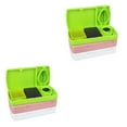 thumbnail image 1 of Langgg Portable Pill Box Splitter Organizer Adults Elderly Large Capacity Case Sealed Container Home Supplies Green 2Set, 1 of 6