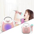 thumbnail image 4 of Machine de Karaoké pour Enfants Jouet Chantant Microphone Jouet Intérieur Filles Extérieur Portable Rose, 4 of 9