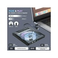 thumbnail image 6 of External CD DVD Drive Player CD Burner with USB 3.0/USB-C Ports Hub and SD Card Reader, Portable CD DVD ROM +/-RW Optical Disk Drive Writer for Laptop PC Windows 11/10, Mac, Linux Computer, 6 of 7