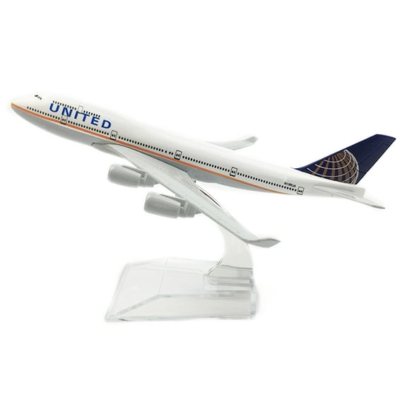 1/400 Exquisite United Airlines B747 Composite Material Airplane Model for Display for Collectors