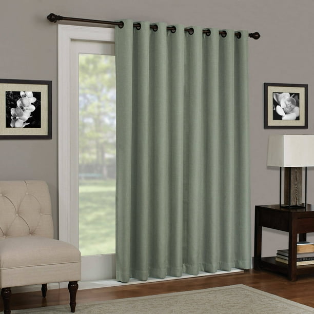 Eclipse Kenley Blackout Patio Door Window Curtain Panel Walmart Com Walmart Com