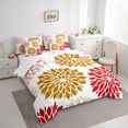 thumbnail image 3 of Castle Fairy Female Men Chic Flowers Bedding Comforter Set 7-Piece,Groovy Floral Blossom King Bedding Sets,Vintage Aesthetic Ultra Soft Bed Sheets,Super Cozy Room Decor,Reversible, 3 of 8