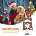 thumbnail image 4 of Bolsa de regalo de Navidad con asa muñeco de nieve de Wdftyju Santa Claus elfo muñeco de dibujos animados en 3D muñeco de nube bolsos de decoración para el hogar, 4 of 8