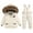 White, variant on Toddler Girls Boys 2 Pieces Snowsuit Set Winter Long Sleeve Hooded Puffer Jacket & Snow Bib Pant Boy Ski Suits Outfit