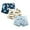 Blue, variant on Boys Underwear Trunks Set for Kids 3-Pack Comfortable Breathable Briefs with Cute Prints and Durable Elastic Waistband 3PCS