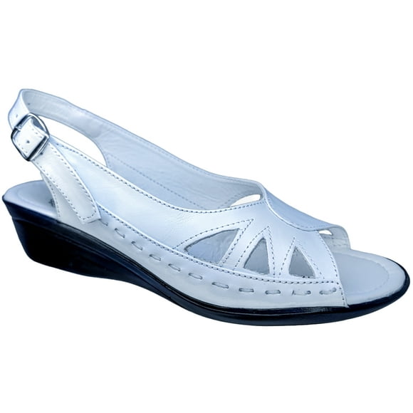 Sandalias de Mujer en Piel Vacuno Casual con Hebilla