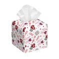 thumbnail image 1 of Fotbe Valentine's Day Porta Pañuelos Decorativo de Cuero, Caja Cuadrada Moderna para Pañuelos Faciales, Organizador y Dispensador 5x5x5'', 1 of 7