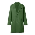 thumbnail image 4 of Ediodpoh 2025 Autumn Winter Women's Solid Color Cardigan with Lapel and Pocket Mid Length Coat Cardigan Sweaters for Women Green XL, 4 of 8